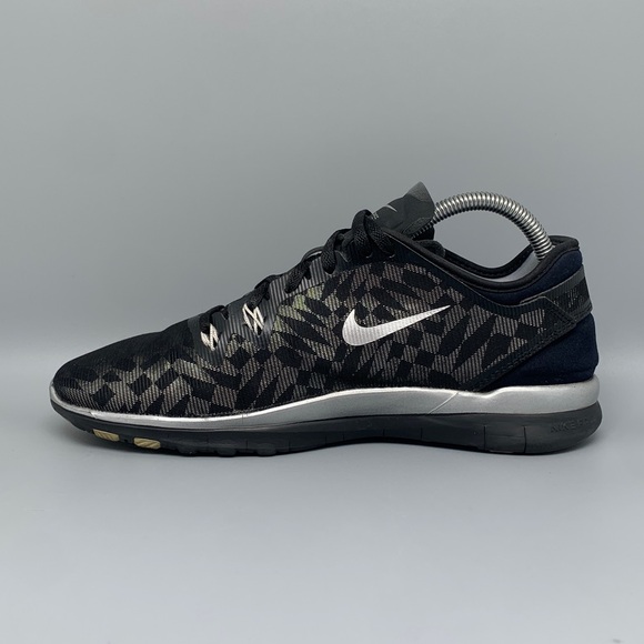 Nike Free 5.0 TR Fit 5 Black/Silver Running Shoes Women’s Sz 9 - Picture 6 of 10